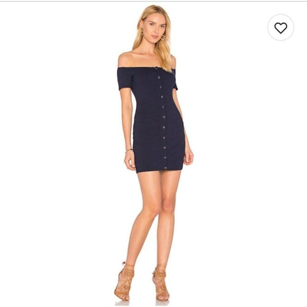 Privacy Please Inwood Mini Dress Navy Small